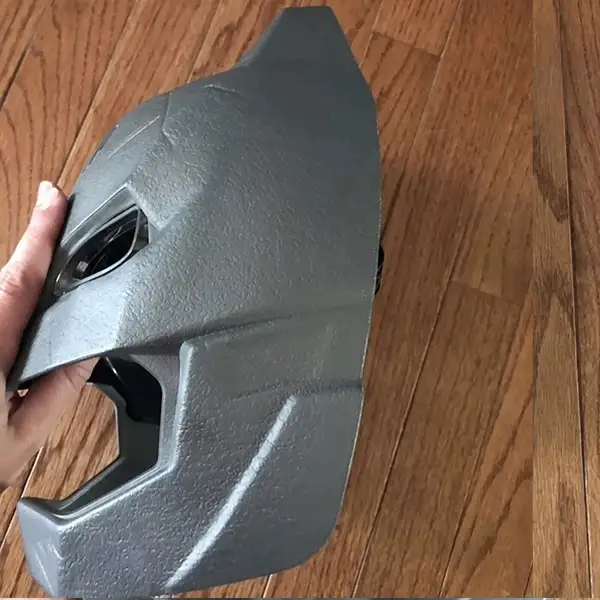 Batman Face Mask Electronic Light Up Eyes Talking Mask