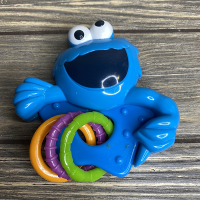 Blue Monsters Baby Rattles