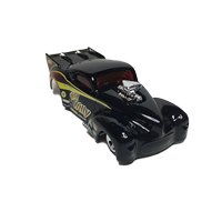 Branded black racing car for kids