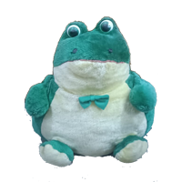Branded frog stuff toy