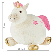 Branded plush unicorn toy