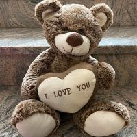 I love you bear stuff toy