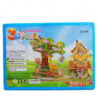 3D DIY Puzzle Forest House Assembling Model